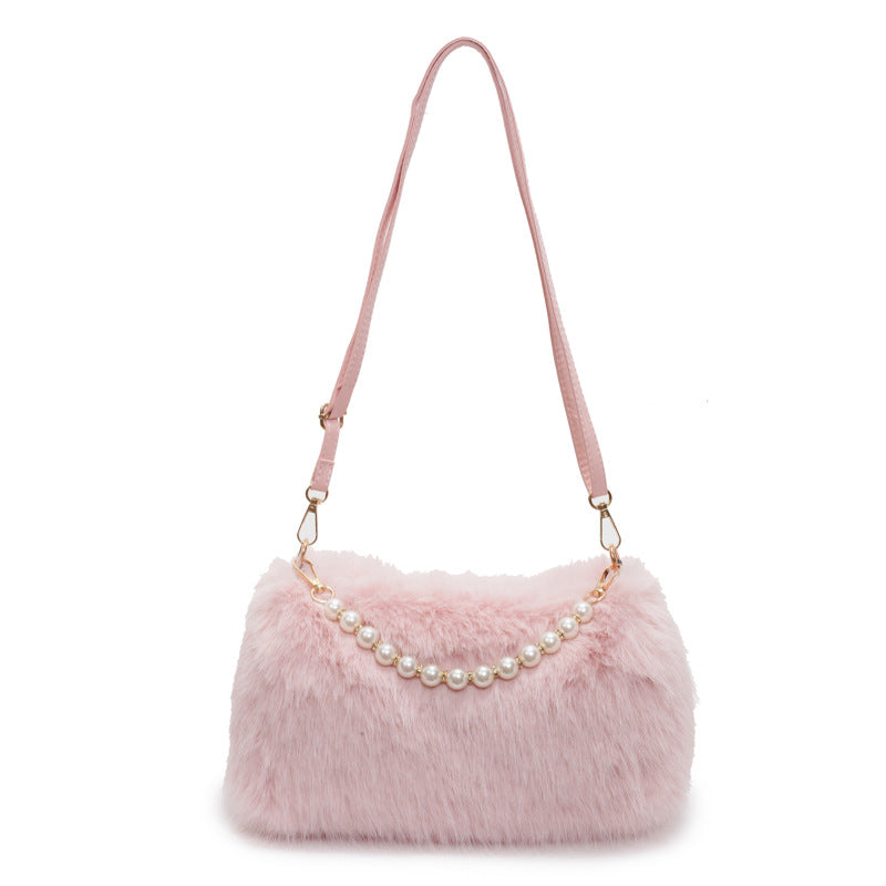 Pearl Chain Crossbody Female Bag