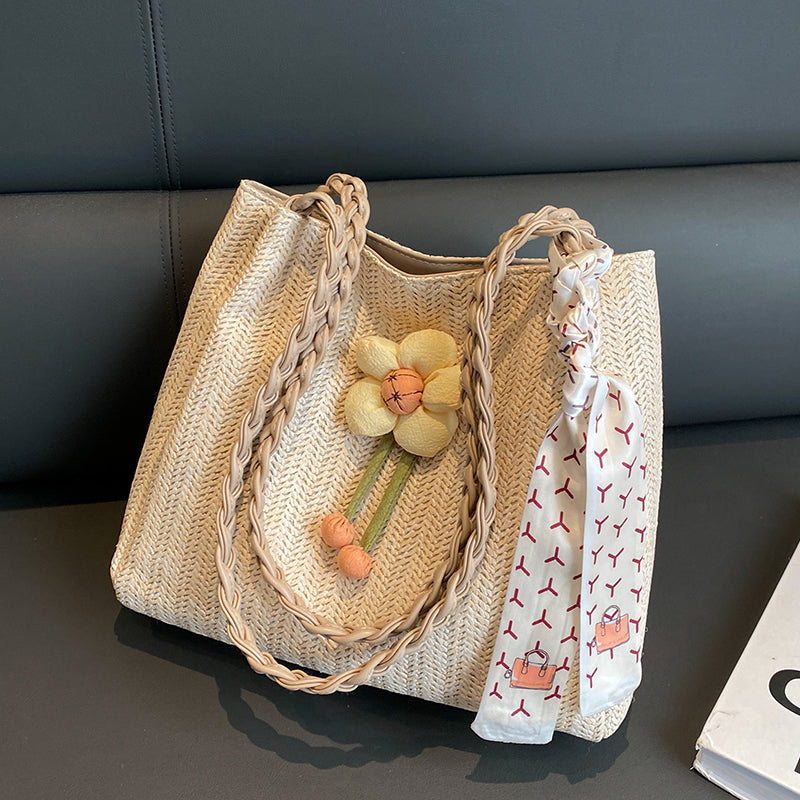 Women's Large-capacity Straw Tote Bag