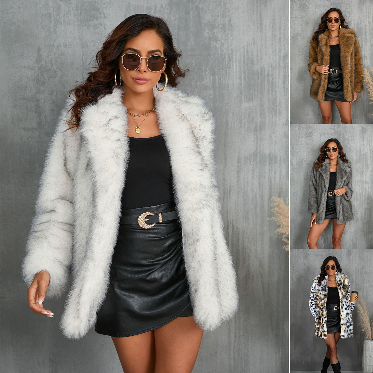 Luxury Faux Fur Coat