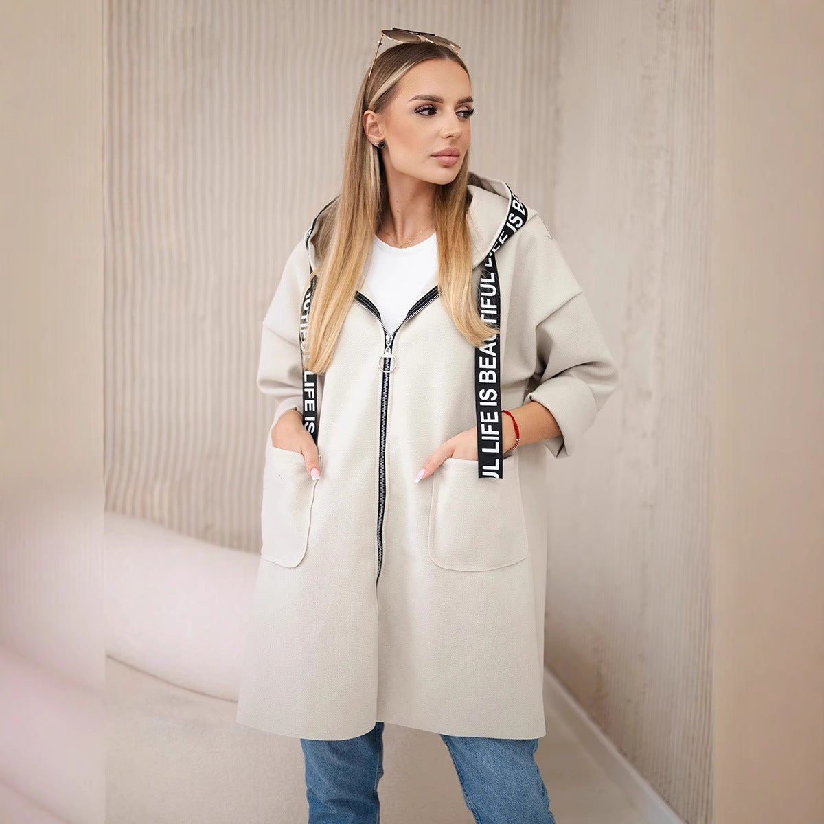 Premium Hooded Wool Coat