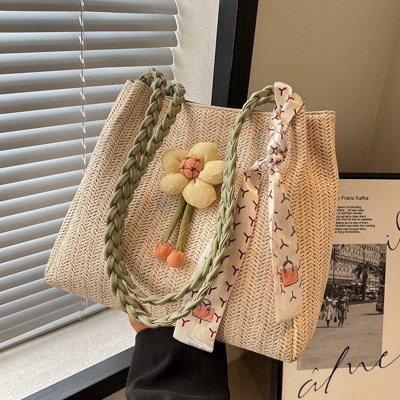 Women's Large-capacity Straw Tote Bag