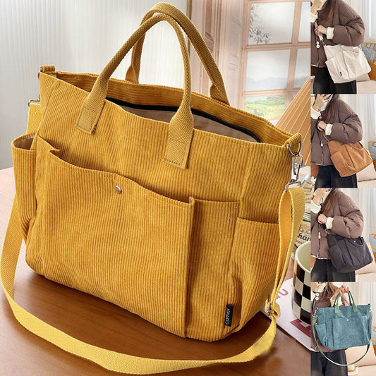 Thick Corduroy Shoulder Bags