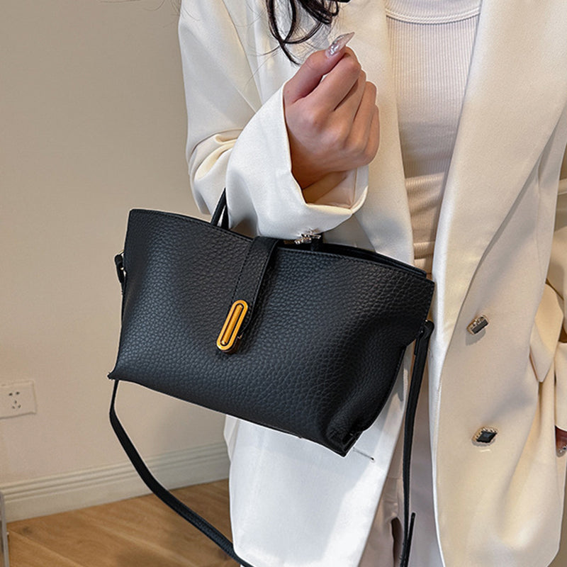 INS Litchi Pattern Totes Handbag For Women