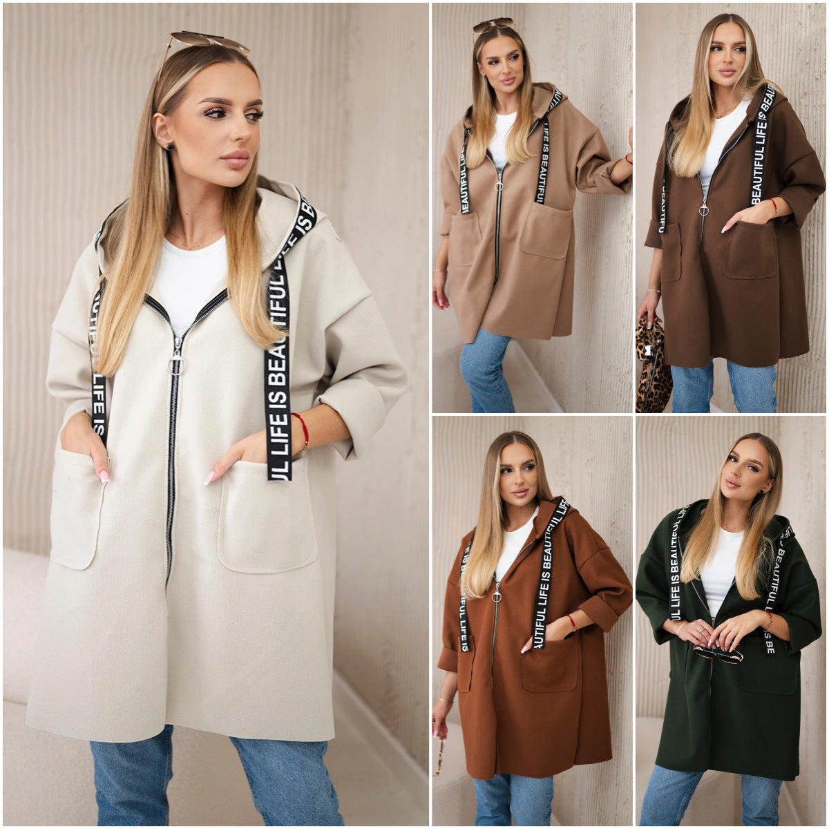 Premium Hooded Wool Coat