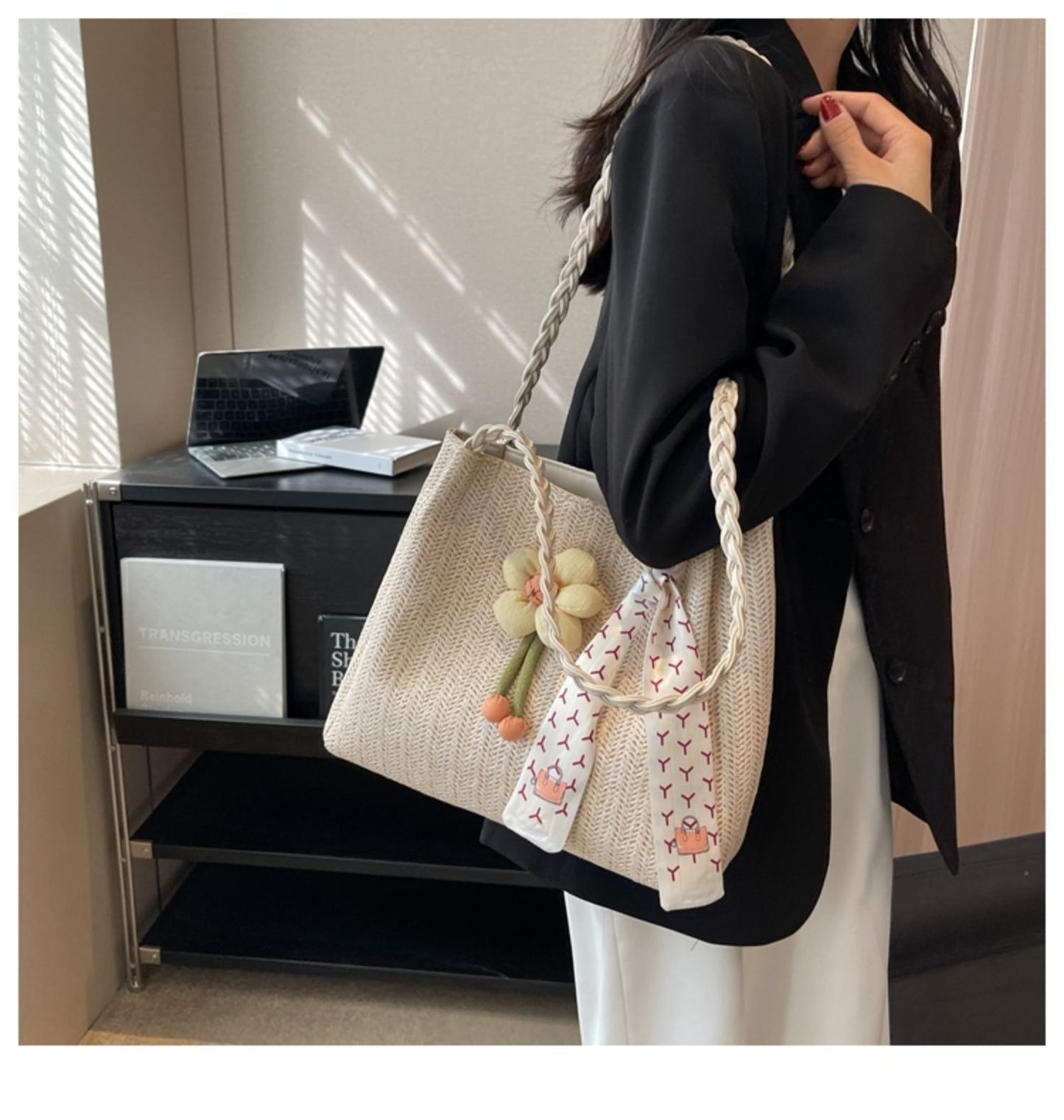 Women's Large-capacity Straw Tote Bag