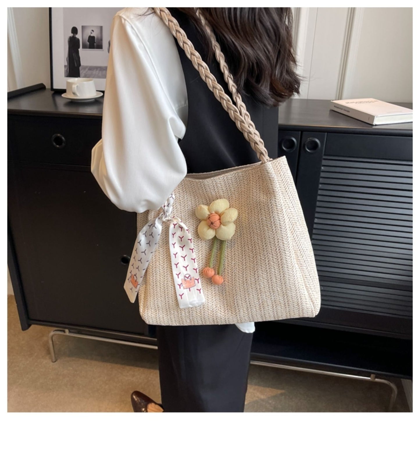 Women's Large-capacity Straw Tote Bag