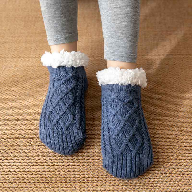Knitted Plush Floor Warm Socks Women