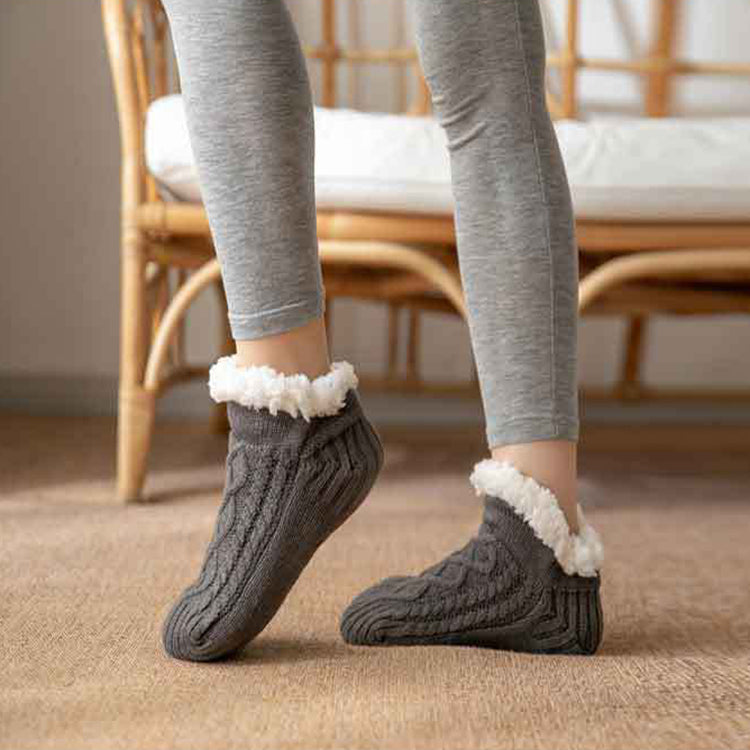 Knitted Plush Floor Warm Socks Women