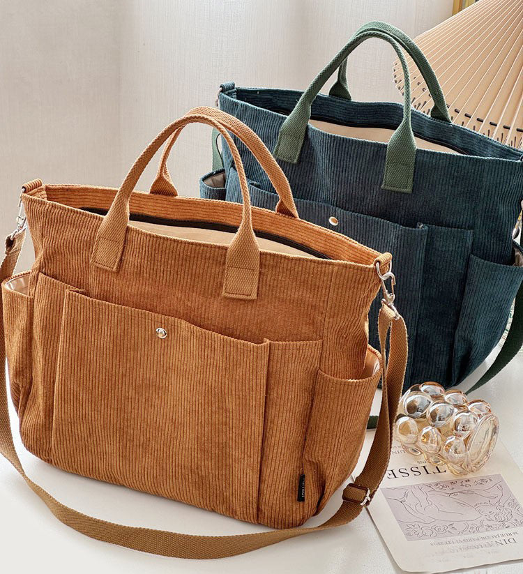 Thick Corduroy Shoulder Bags