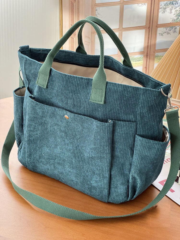 Thick Corduroy Shoulder Bags