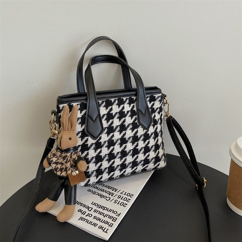 Fashionable Checkerboard Women Totes Bag