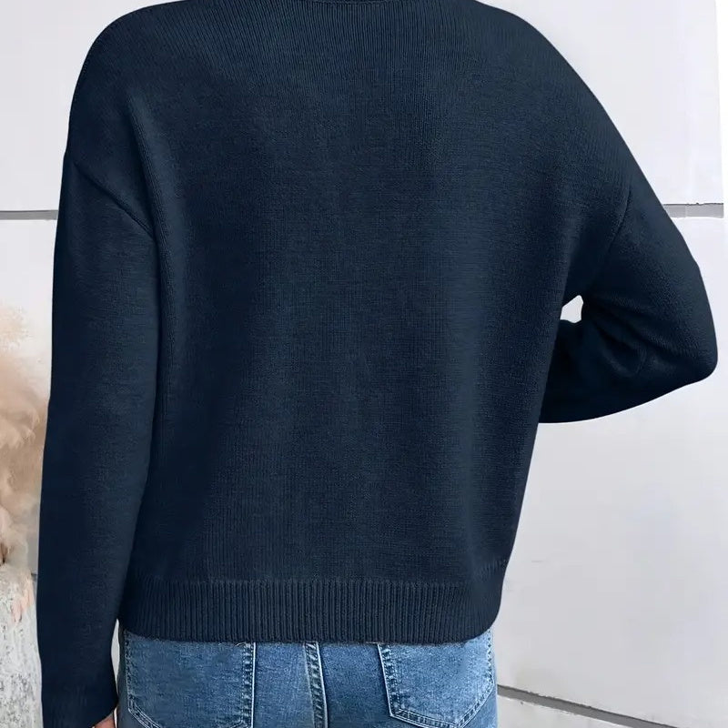 Elegant Lace Knit Sweater