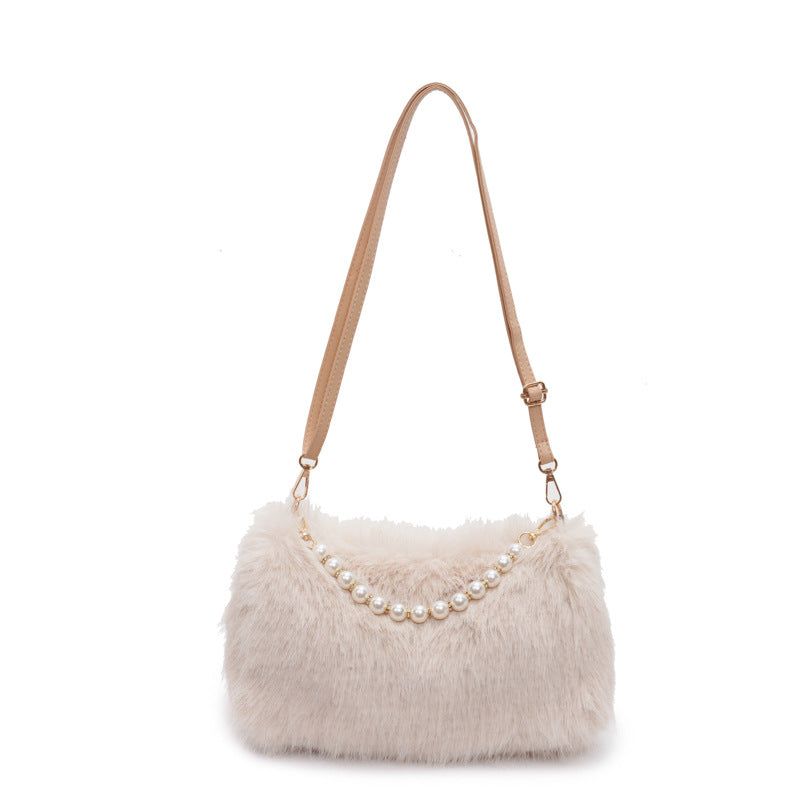 Pearl Chain Crossbody Female Bag