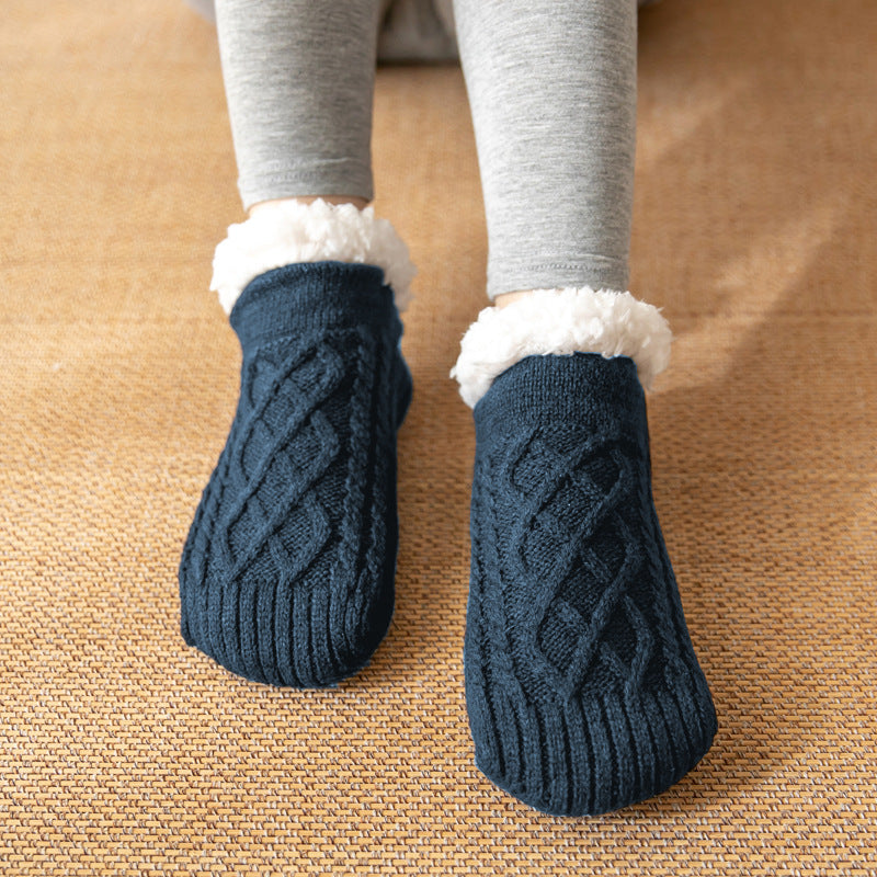 Knitted Plush Floor Warm Socks Women