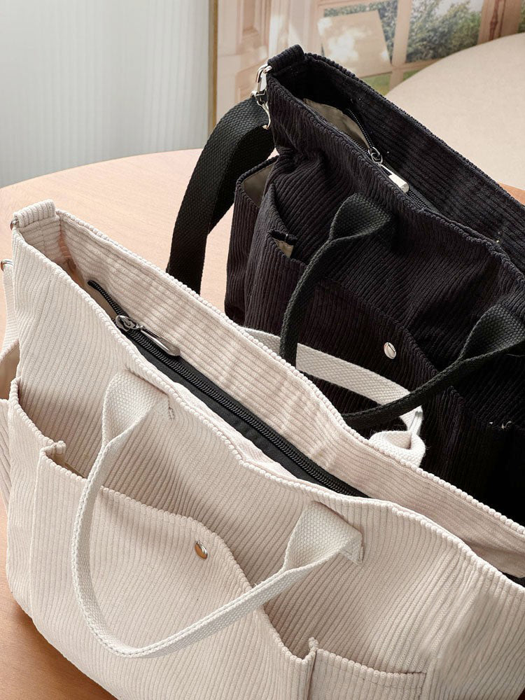 Thick Corduroy Shoulder Bags