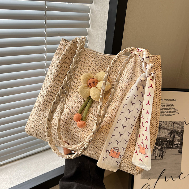 Women's Large-capacity Straw Tote Bag