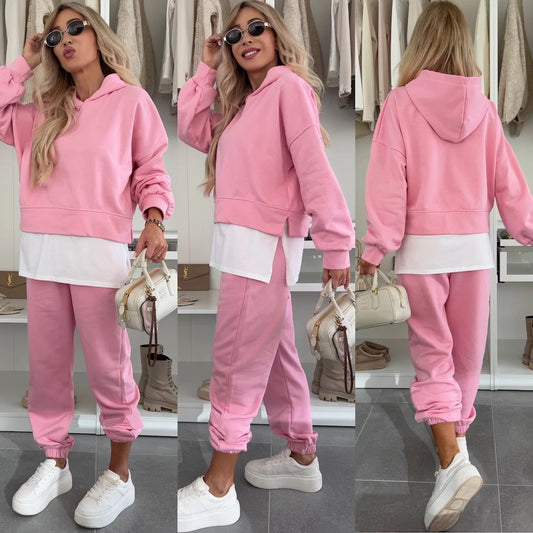 Hooded Top & Bottom Jogger Set