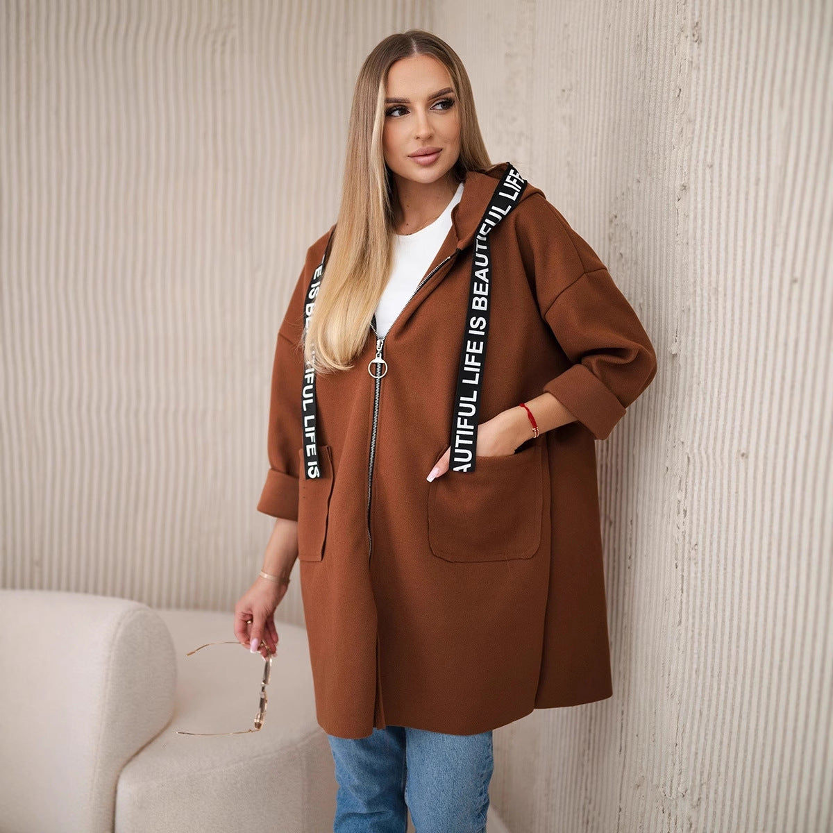 Premium Hooded Wool Coat