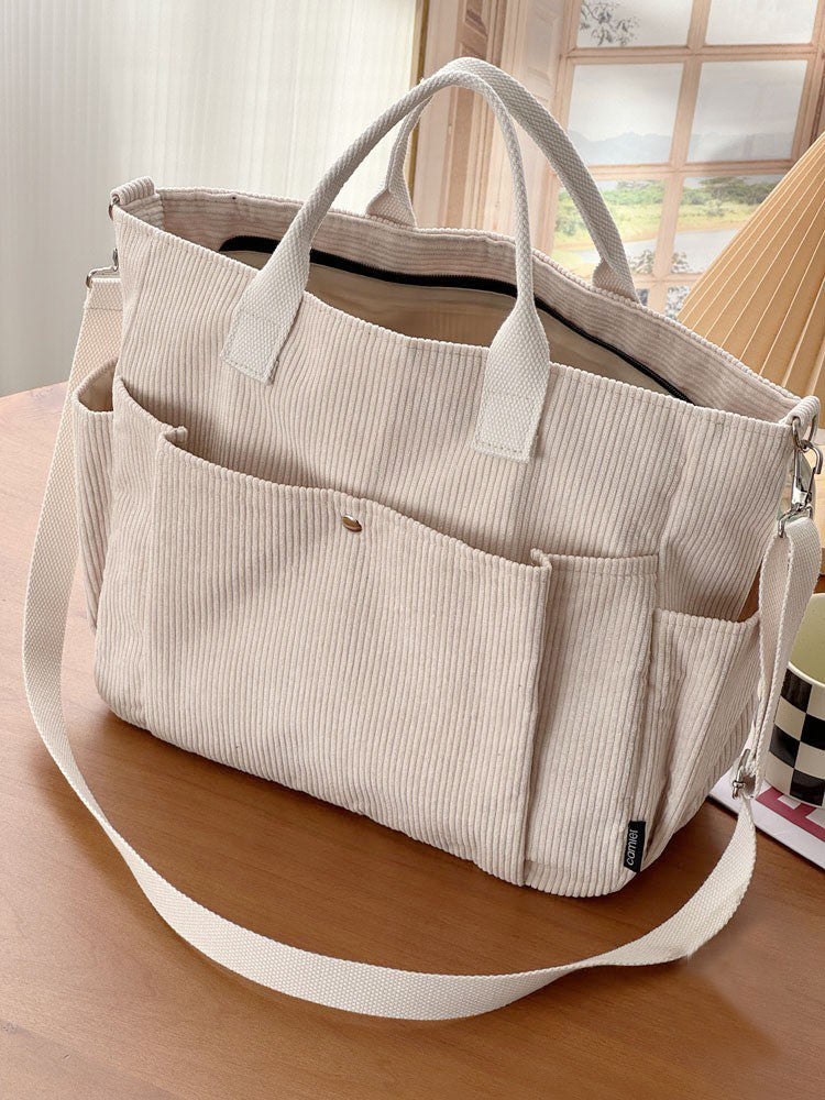 Thick Corduroy Shoulder Bags