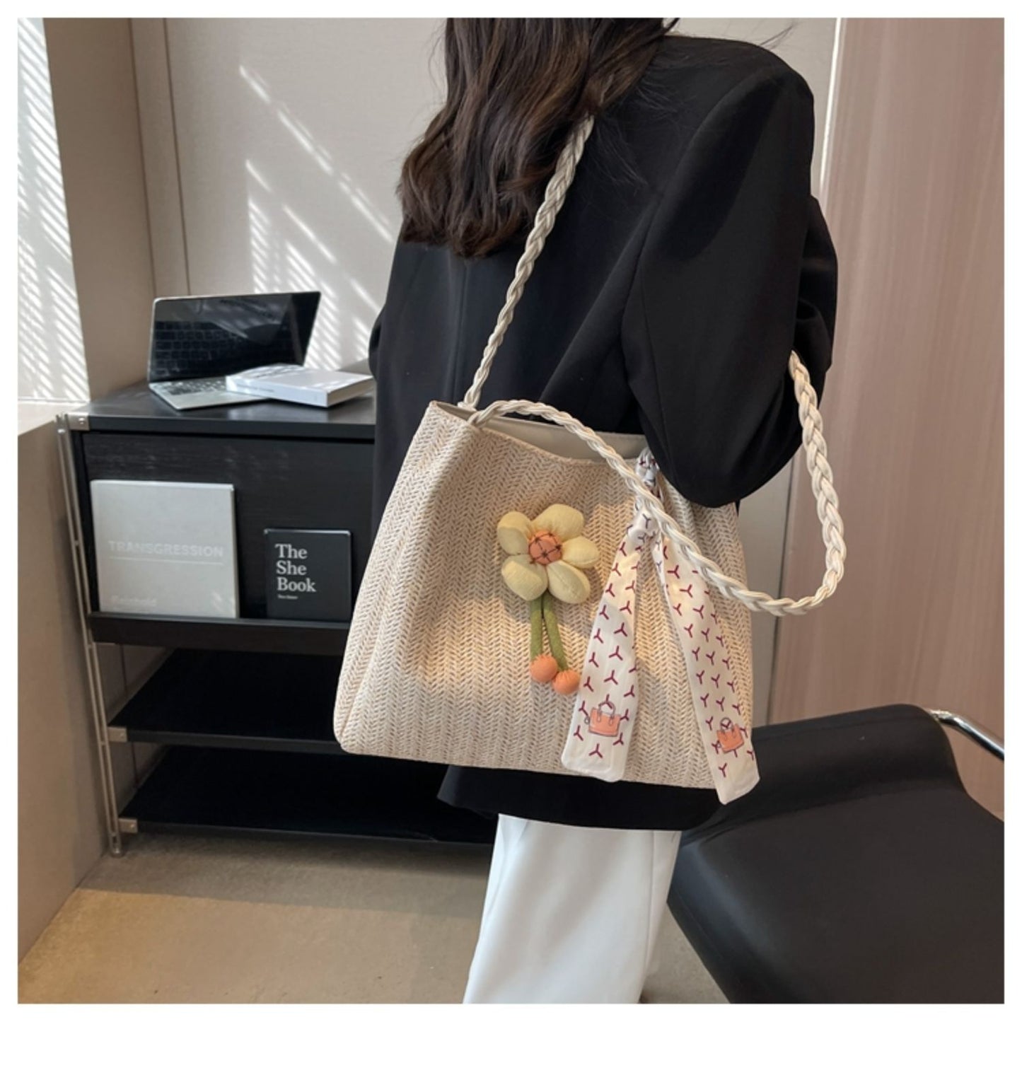 Women's Large-capacity Straw Tote Bag