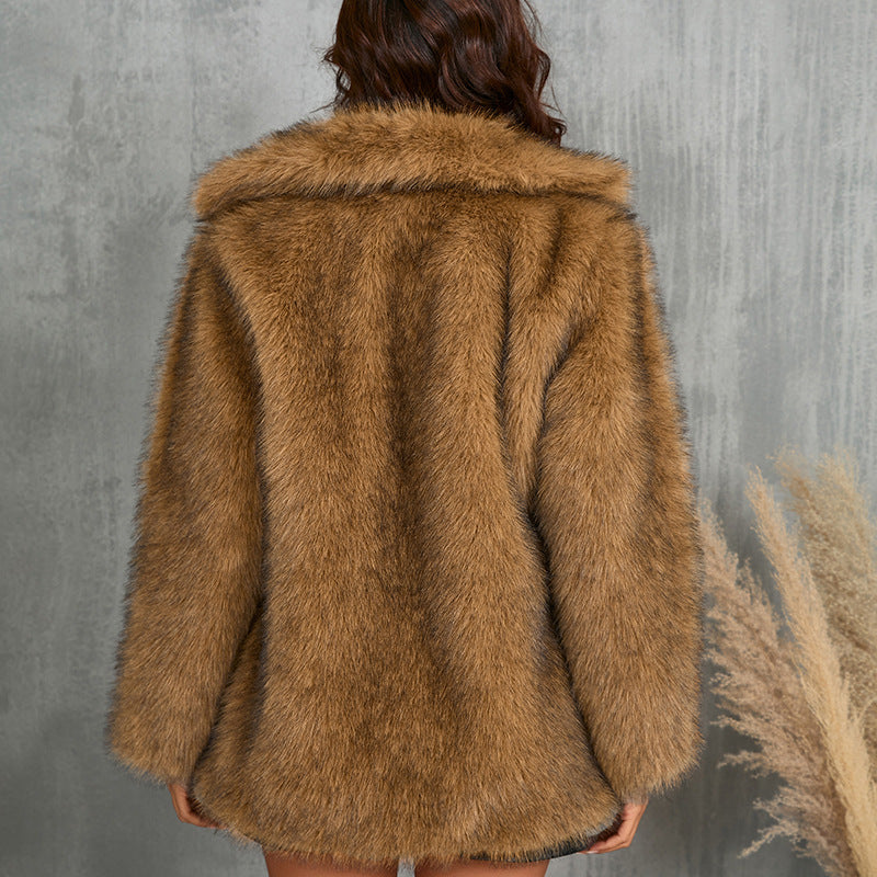 Luxury Faux Fur Coat